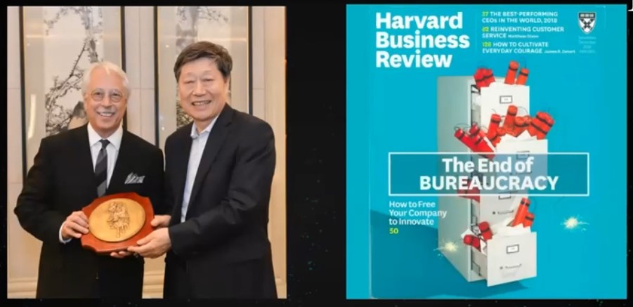Статья Гари Хэмела про кейс Haier, попала на обложку Harward Business Review с заголовком «Конец бюрократии»
